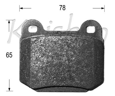 FK10125 KAISHIN Комплект тормозных колодок, дисковый тормоз
