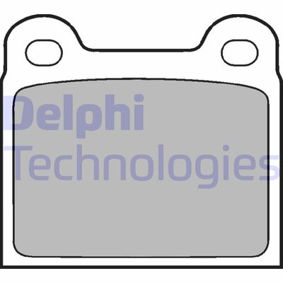 LP18 DELPHI Комплект тормозных колодок, дисковый тормоз
