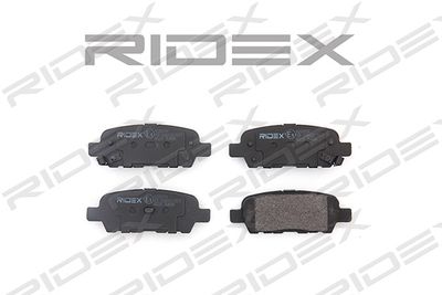 402B0054 RIDEX Комплект тормозных колодок, дисковый тормоз