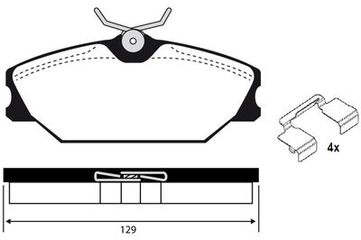 RA03883K1 RAICAM Комплект тормозных колодок, дисковый тормоз