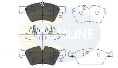 CBP06060 COMLINE Комплект тормозных колодок, дисковый тормоз
