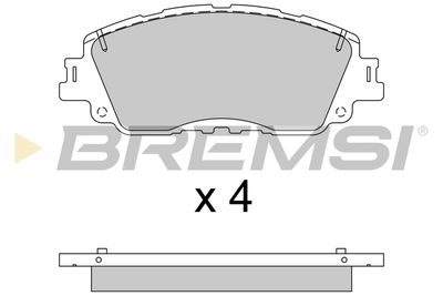 BP3785 BREMSI Комплект тормозных колодок, дисковый тормоз