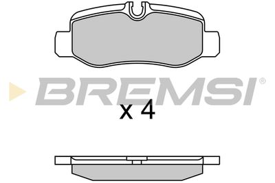 BP3734 BREMSI Комплект тормозных колодок, дисковый тормоз