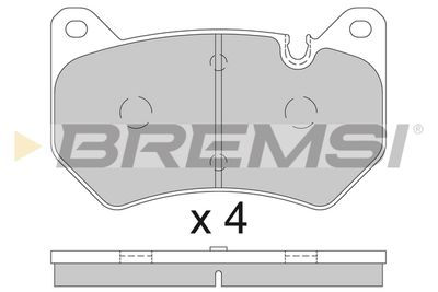 BP3852 BREMSI Комплект тормозных колодок, дисковый тормоз