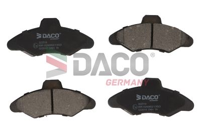322518 DACO Germany Комплект тормозных колодок, дисковый тормоз