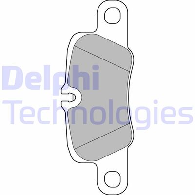 LP2237 DELPHI Комплект тормозных колодок, дисковый тормоз