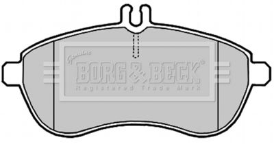 BBP2008 BORG & BECK Комплект тормозных колодок, дисковый тормоз