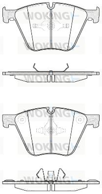 P1519320 WOKING Комплект тормозных колодок, дисковый тормоз