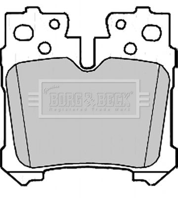 BBP2212 BORG & BECK Комплект тормозных колодок, дисковый тормоз