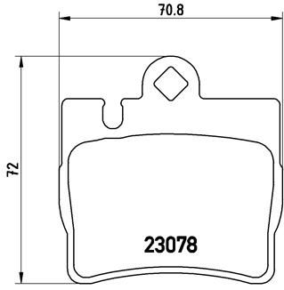 P50042 BREMBO Комплект тормозных колодок, дисковый тормоз