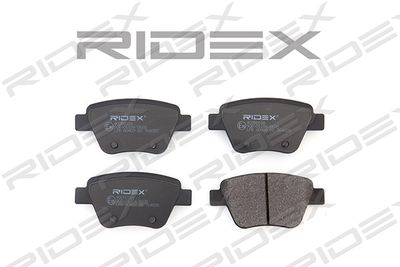 402B0316 RIDEX Комплект тормозных колодок, дисковый тормоз