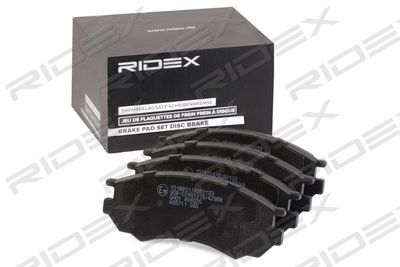 402B0967 RIDEX Комплект тормозных колодок, дисковый тормоз