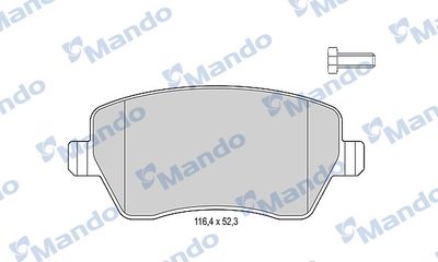 MBF015179 MANDO Комплект тормозных колодок, дисковый тормоз