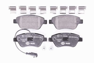 8DB355018821 HELLA Комплект тормозных колодок, дисковый тормоз