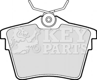 KBP1899 KEY PARTS Комплект тормозных колодок, дисковый тормоз