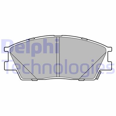 LP3645 DELPHI Комплект тормозных колодок, дисковый тормоз