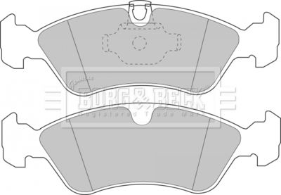 BBP1474 BORG & BECK Комплект тормозных колодок, дисковый тормоз