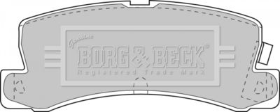 BBP1405 BORG & BECK Комплект тормозных колодок, дисковый тормоз