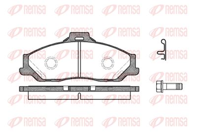 073001 REMSA Комплект тормозных колодок, дисковый тормоз