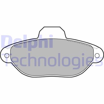 LP2013 DELPHI Комплект тормозных колодок, дисковый тормоз