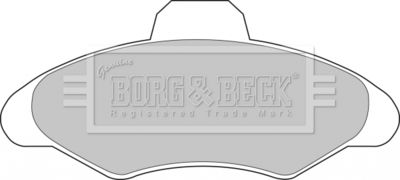 BBP1116 BORG & BECK Комплект тормозных колодок, дисковый тормоз