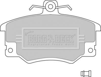 BBP1410 BORG & BECK Комплект тормозных колодок, дисковый тормоз
