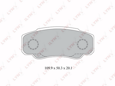 BD2217 LYNXauto Комплект тормозных колодок, дисковый тормоз