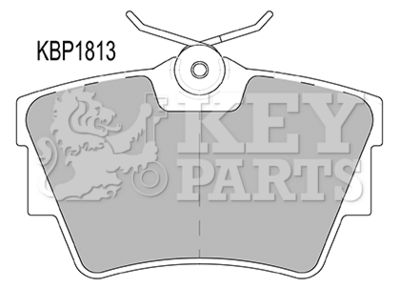 KBP1813 KEY PARTS Комплект тормозных колодок, дисковый тормоз