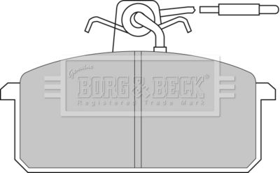 BBP1317 BORG & BECK Комплект тормозных колодок, дисковый тормоз