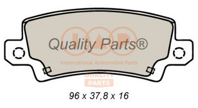 70417195 IAP QUALITY PARTS Комплект тормозных колодок, дисковый тормоз