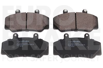 5502224808 EUROBRAKE Комплект тормозных колодок, дисковый тормоз