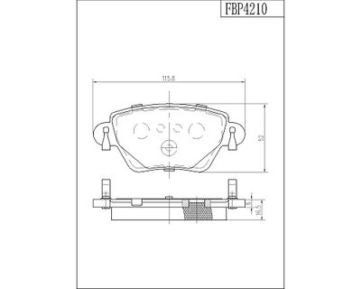 FBP4210 FI.BA Комплект тормозных колодок, дисковый тормоз