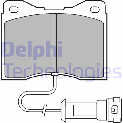 LP556 DELPHI Комплект тормозных колодок, дисковый тормоз