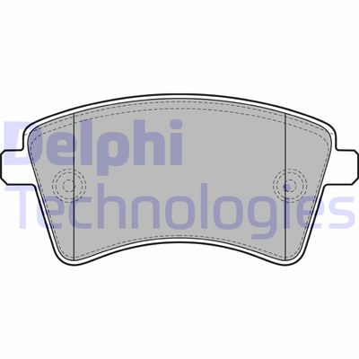 LP2078 DELPHI Комплект тормозных колодок, дисковый тормоз