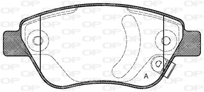 BPA085831 OPEN PARTS Комплект тормозных колодок, дисковый тормоз