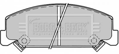 BBP1176 BORG & BECK Комплект тормозных колодок, дисковый тормоз