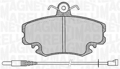 363916060203 MAGNETI MARELLI Комплект тормозных колодок, дисковый тормоз