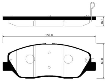 HP0033 HSB GOLD Комплект тормозных колодок, дисковый тормоз