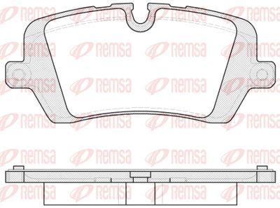 154100 REMSA Комплект тормозных колодок, дисковый тормоз