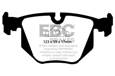 DP3871C EBC Brakes Комплект тормозных колодок, дисковый тормоз