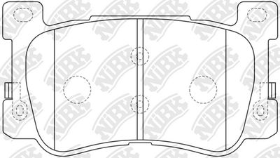 PN0855 NiBK Комплект тормозных колодок, дисковый тормоз