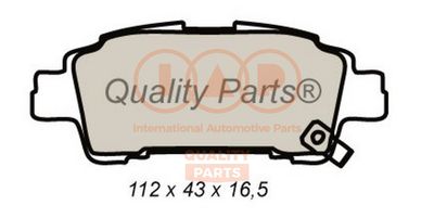 70417084 IAP QUALITY PARTS Комплект тормозных колодок, дисковый тормоз