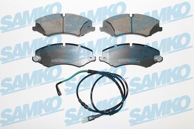5SP1616B SAMKO Комплект тормозных колодок, дисковый тормоз