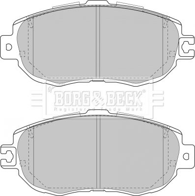 BBP1352 BORG & BECK Комплект тормозных колодок, дисковый тормоз