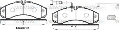 P751332 WOKING Комплект тормозных колодок, дисковый тормоз