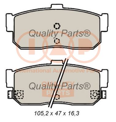 70413084 IAP QUALITY PARTS Комплект тормозных колодок, дисковый тормоз