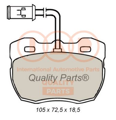 70414051 IAP QUALITY PARTS Комплект тормозных колодок, дисковый тормоз