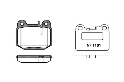 NB23157S03 NEW BLOX Комплект тормозных колодок, дисковый тормоз
