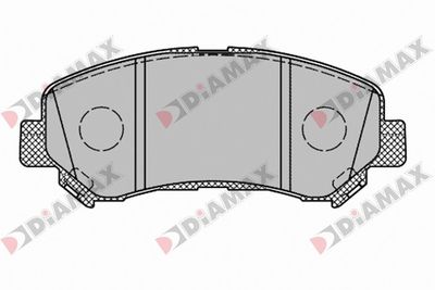 N09699 DIAMAX Комплект тормозных колодок, дисковый тормоз