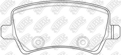 PN0463 NiBK Комплект тормозных колодок, дисковый тормоз